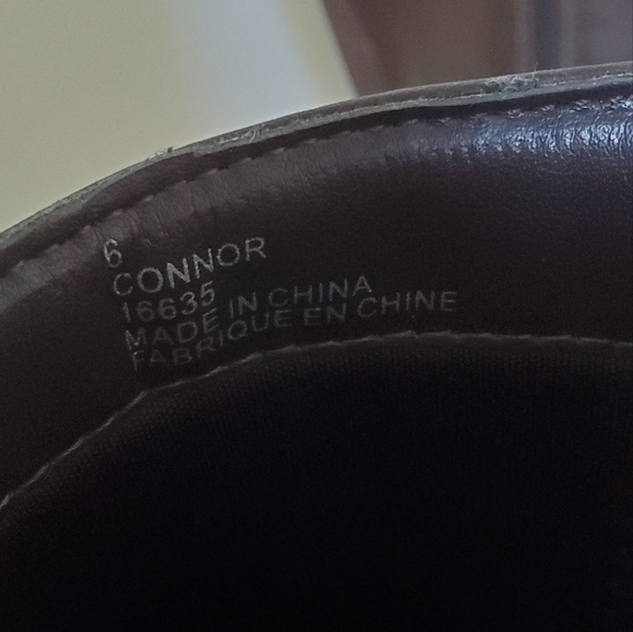 Sears Connor Vegan leather Brown Riding Boots with Zipper and Gold Buckle - Picture 3 of 8